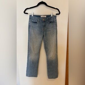 Velvet By Graham & Spencer Women Mid Rise Boyfriend Blue Ankle Jeans